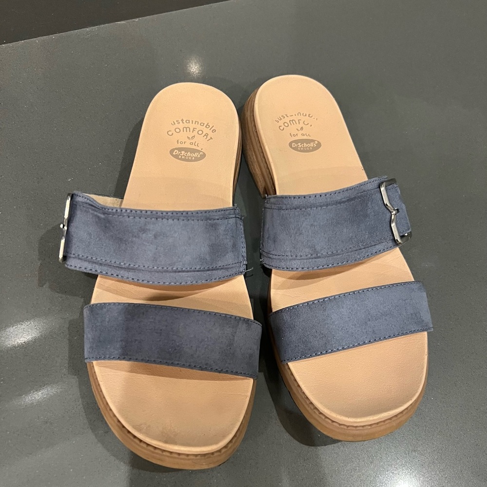 Dr. Scholl's Navy Blue Slide Sandals